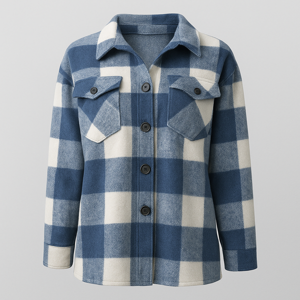 Camisa Xadrez Oversized Flanelada Feminina