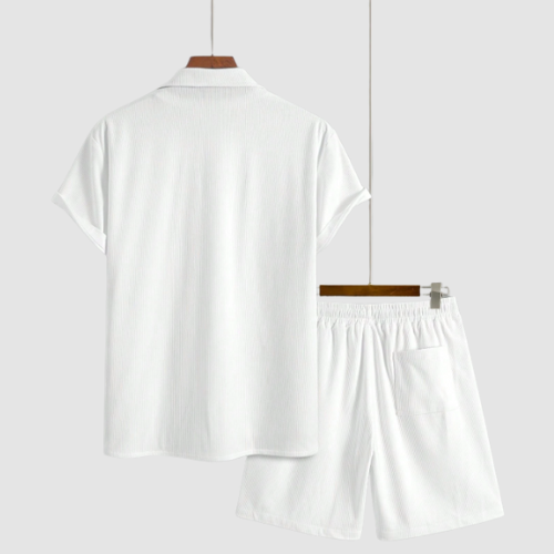 Conjunto de Linho Masculino - Camisa e Bermuda