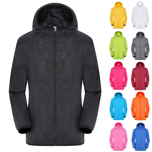 Jaqueta Corta-Vento Impermeável Masculina/Feminina com Proteção UV - Ultra Leve - Outlet do Cazé