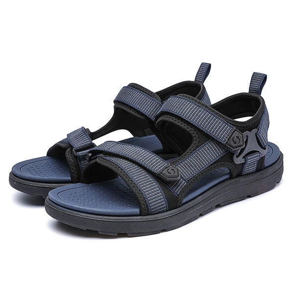 Sandália Masculina Antiderrapante com Fechamento em Velcro - Outlet do Cazé