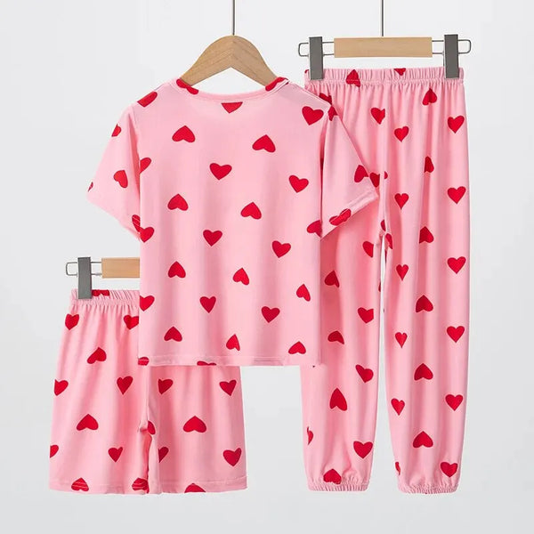 Pijama Infantil de Três Peças - Soninho Aveludado - Outlet do Cazé