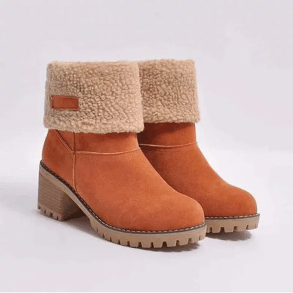 Bota Feminina Salto Baixo Camurça - Outlet do Cazé
