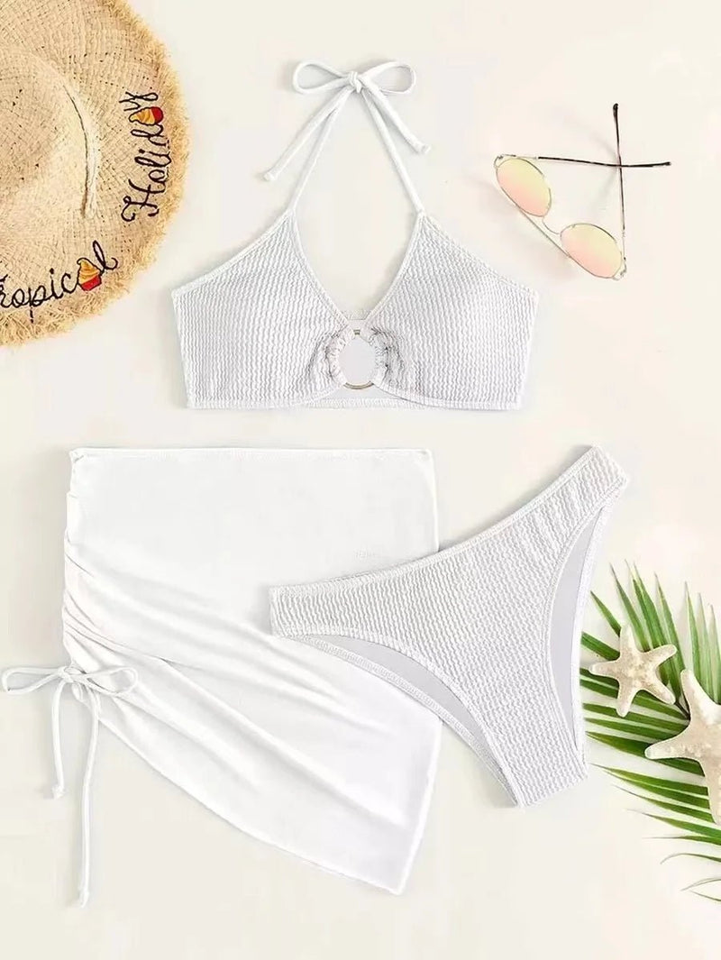 Biquíni Hot Pant com Saia - Estilo e Versatilidade - Outlet do Cazé