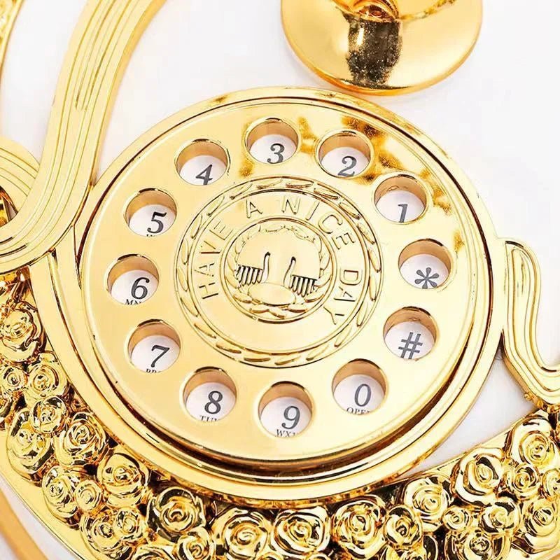 Caixa de Música em Forma de Telefone Antigo - Luxo Clássico para Sua Decoração - Outlet do Cazé