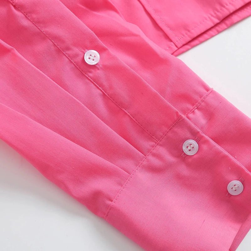 Camisa Cropped Feminina com Bolsos Recortados - Estilo Vintage - Outlet do Cazé