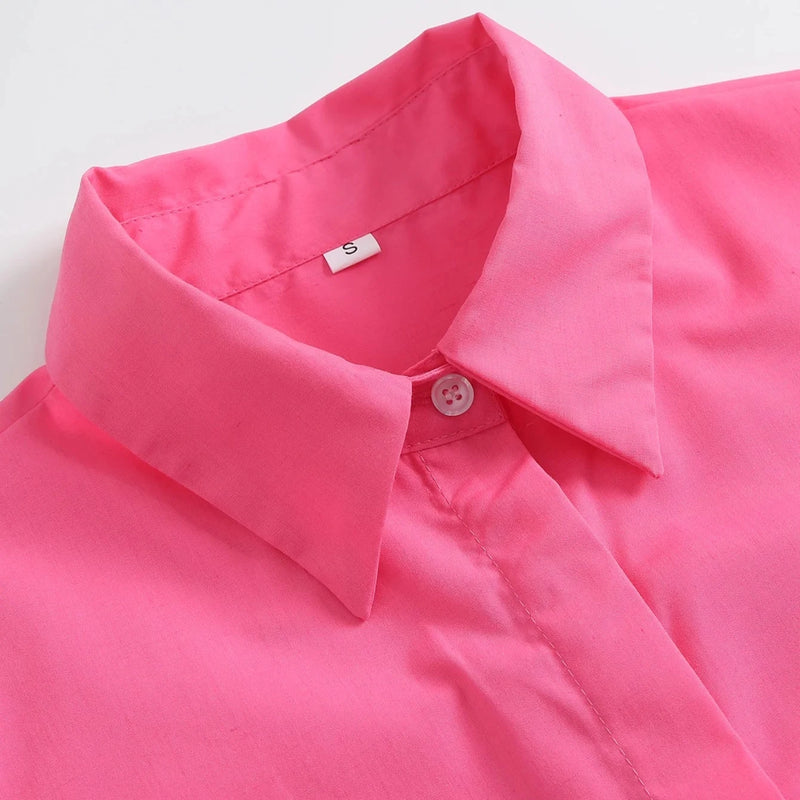 Camisa Cropped Feminina com Bolsos Recortados - Estilo Vintage - Outlet do Cazé