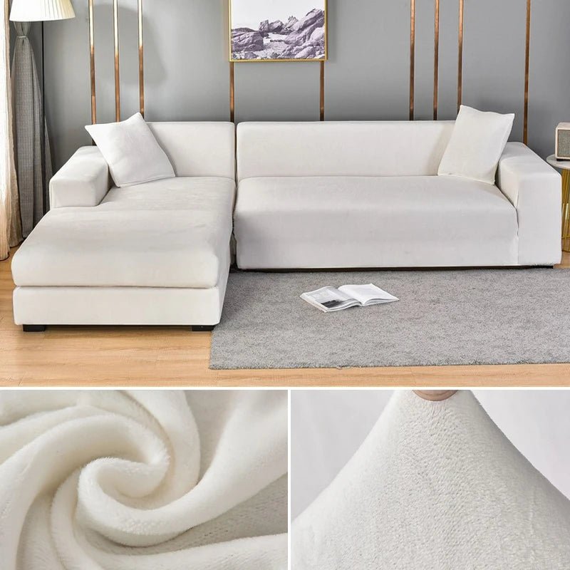 Capa de Sofá de Veludo Grosso para Sala de Estar - Proteção e Estilo para seu Sofá - Outlet do Cazé