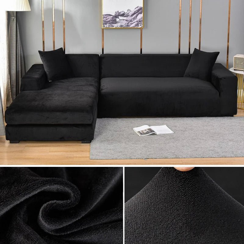 Capa de Sofá de Veludo Grosso para Sala de Estar - Proteção e Estilo para seu Sofá - Outlet do Cazé