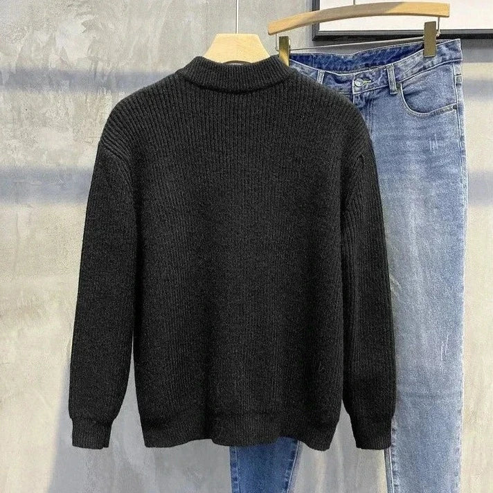 Cardigã Masculino Fechamento em Zíper - Estilo Casual - Outlet do Cazé