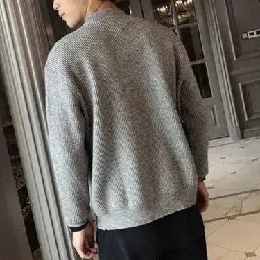 Cardigã Masculino Fechamento em Zíper - Estilo Casual - Outlet do Cazé