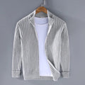 Cardigan Masculino com Zíper e Gola Alta - Outono/Inverno 2024 - Outlet do Cazé