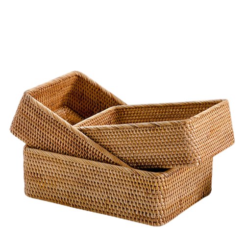 Cesta Organizadora Artesanal em Vime Rattan: Charme e Organização - Outlet do Cazé