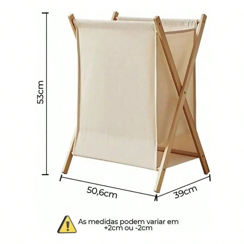 Cesto De Roupas Dobrável - Compacto e Multiuso - Outlet do Cazé