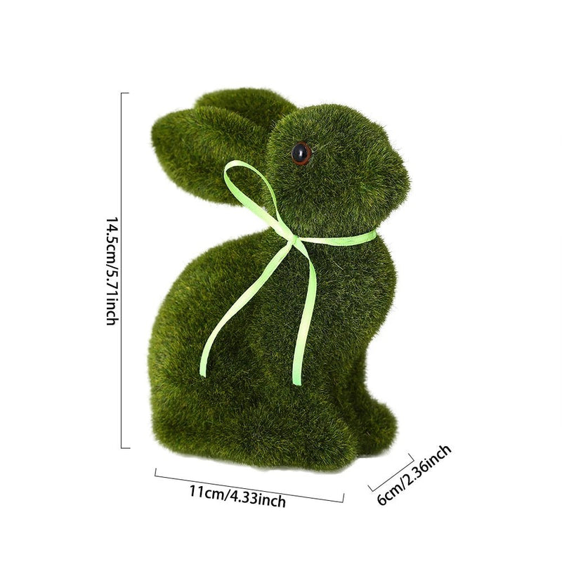 Coelhos de Musgo Artificial para Decoração de Páscoa - Outlet do Cazé