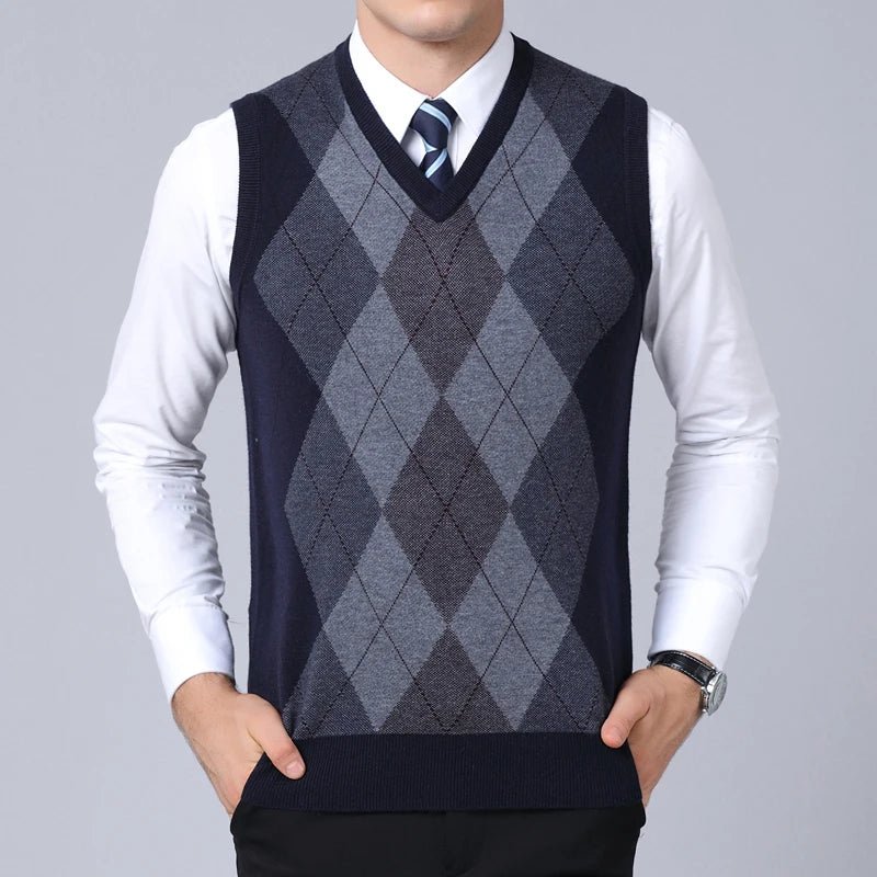 Colete Xadrez Masculino - Estilo Outono 2024 - Outlet do Cazé