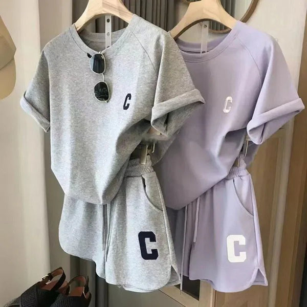Conjunto Feminino Confortável - Shorts e Camiseta - Outlet do Cazé