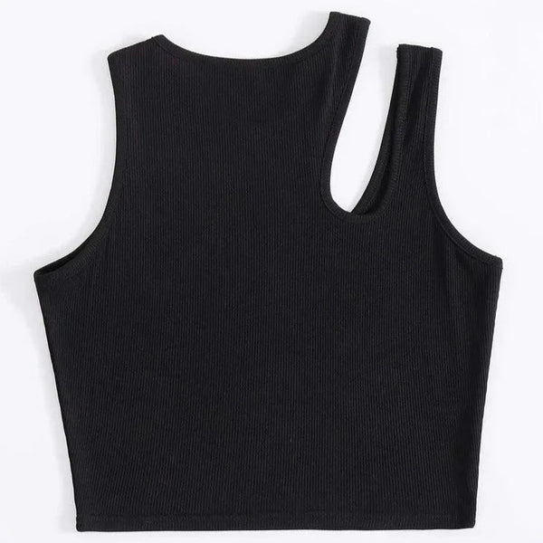 Cropped Básico Canelado com Recortes - Versatilidade e Estilo - Outlet do Cazé