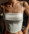 Cropped Corset com Amarrações - Elegância e Sedução - Outlet do Cazé