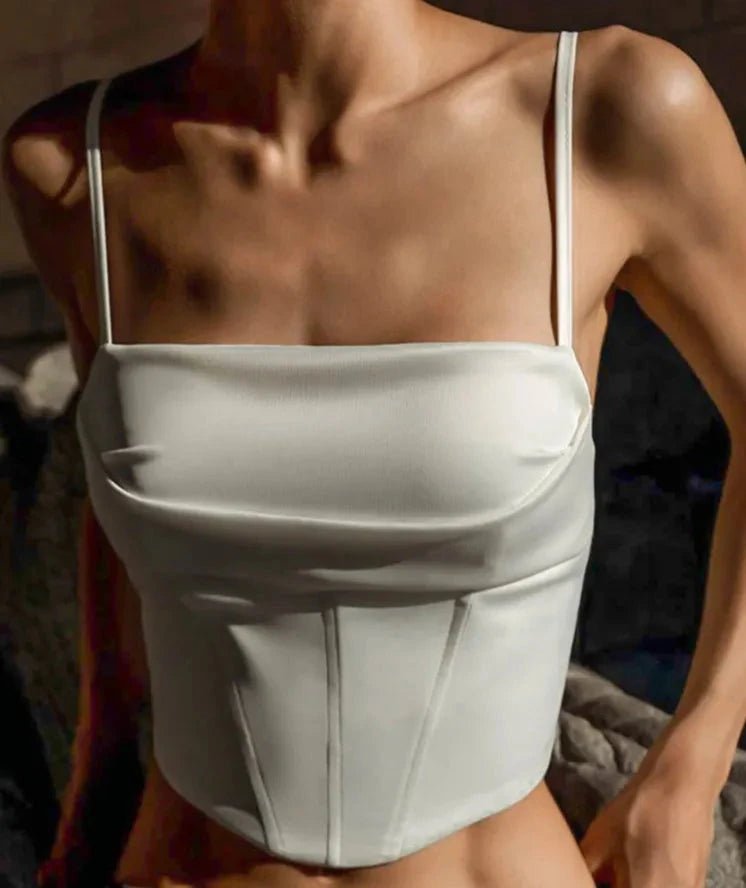 Cropped Corset com Amarrações - Elegância e Sedução - Outlet do Cazé