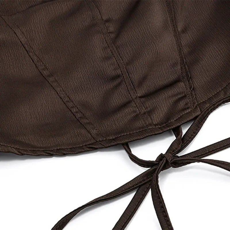 Cropped Corset com Amarrações - Elegância e Sedução - Outlet do Cazé