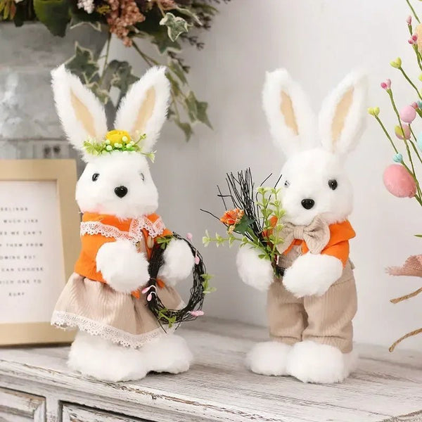 Enfeites de Coelho de Pelúcia para Páscoa - Outlet do Cazé
