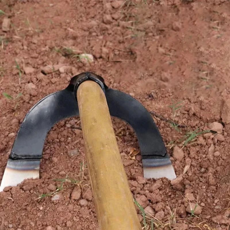 Enxada Oca Portátil em Aço Manganês – Ferramenta de Jardinagem Ideal - Outlet do Cazé
