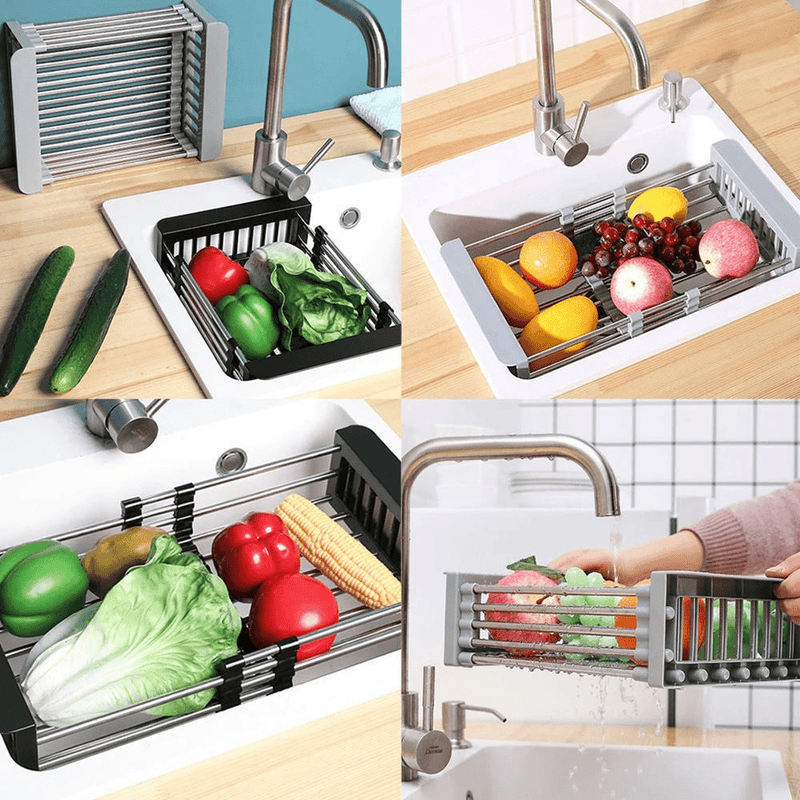 Escorredor De Pia Multiuso Aço Inox - Outlet do Cazé