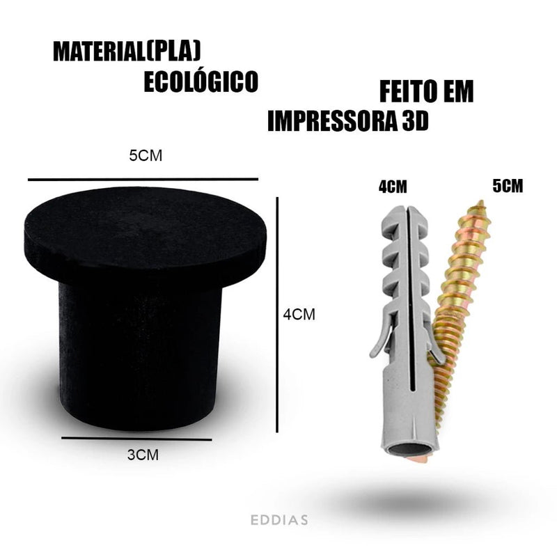 Espelho Adnet com Alça de Couro Costurado + Suporte - Outlet do Cazé