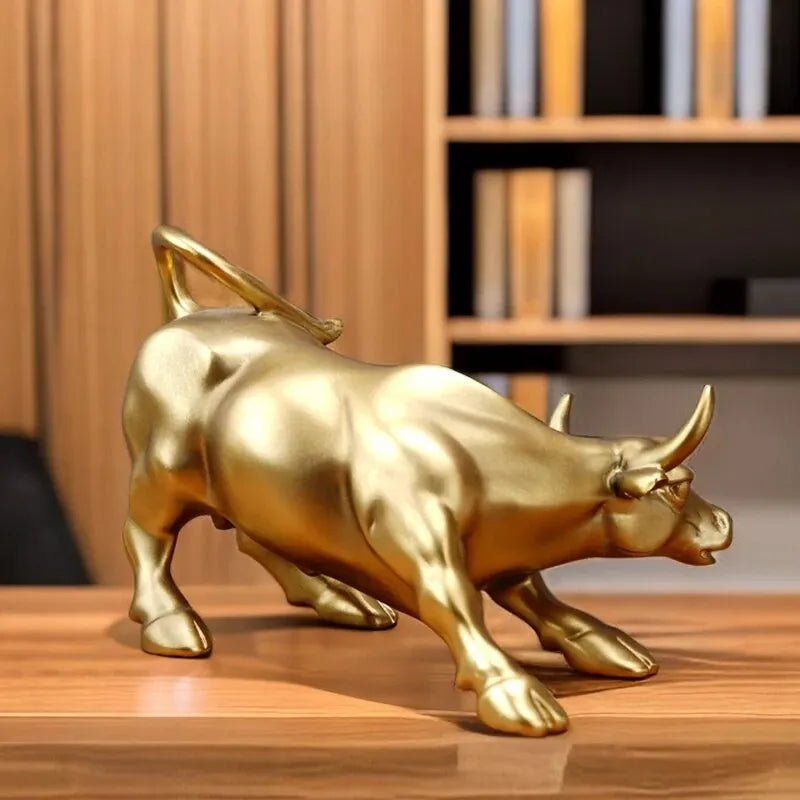 Estatueta Touro de Wall Street – Símbolo de Prosperidade e Sucesso - Outlet do Cazé