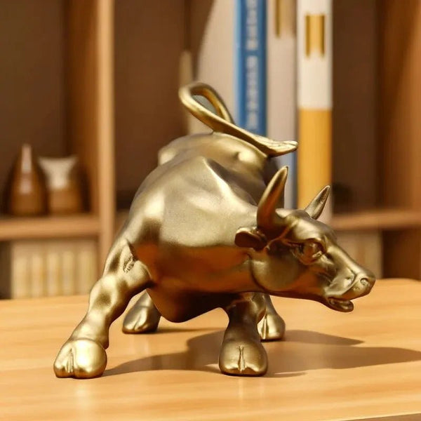 Estatueta Touro de Wall Street – Símbolo de Prosperidade e Sucesso - Outlet do Cazé