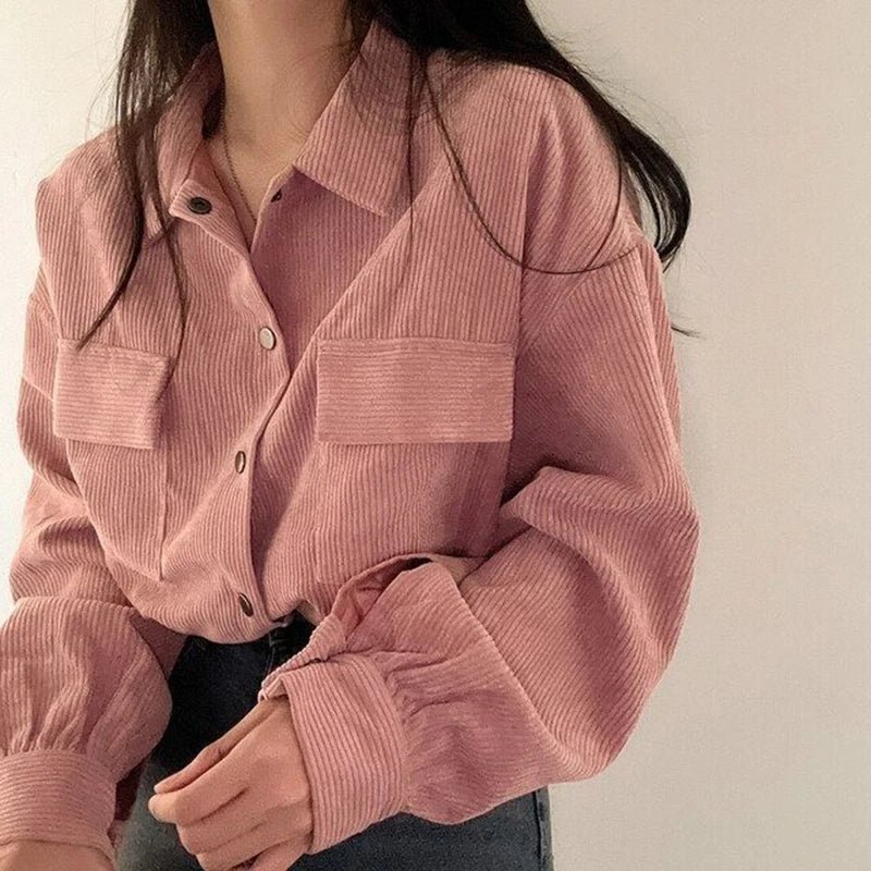 Jaqueta Feminina de Veludo com Botões - Estilo e Conforto para Mulheres - Outlet do Cazé