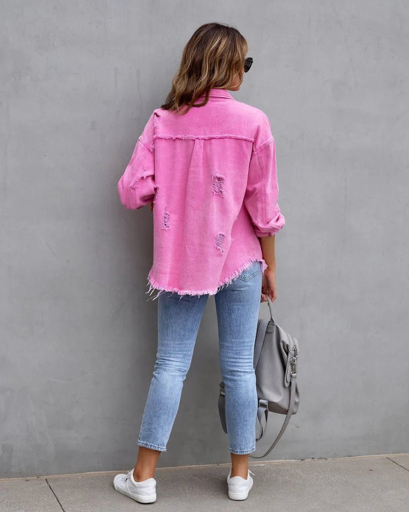 Jaqueta Jeans Feminina Colorida: Estilo e Versatilidade - Outlet do Cazé