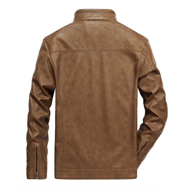 Jaqueta Masculina de Couro Marrom - Elegância e Durabilidade - Outlet do Cazé
