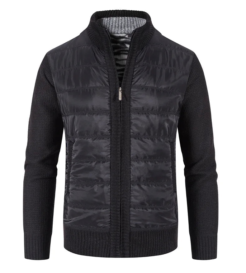 Jaqueta Puffer Masculina com Manga em Lã - Outlet do Cazé
