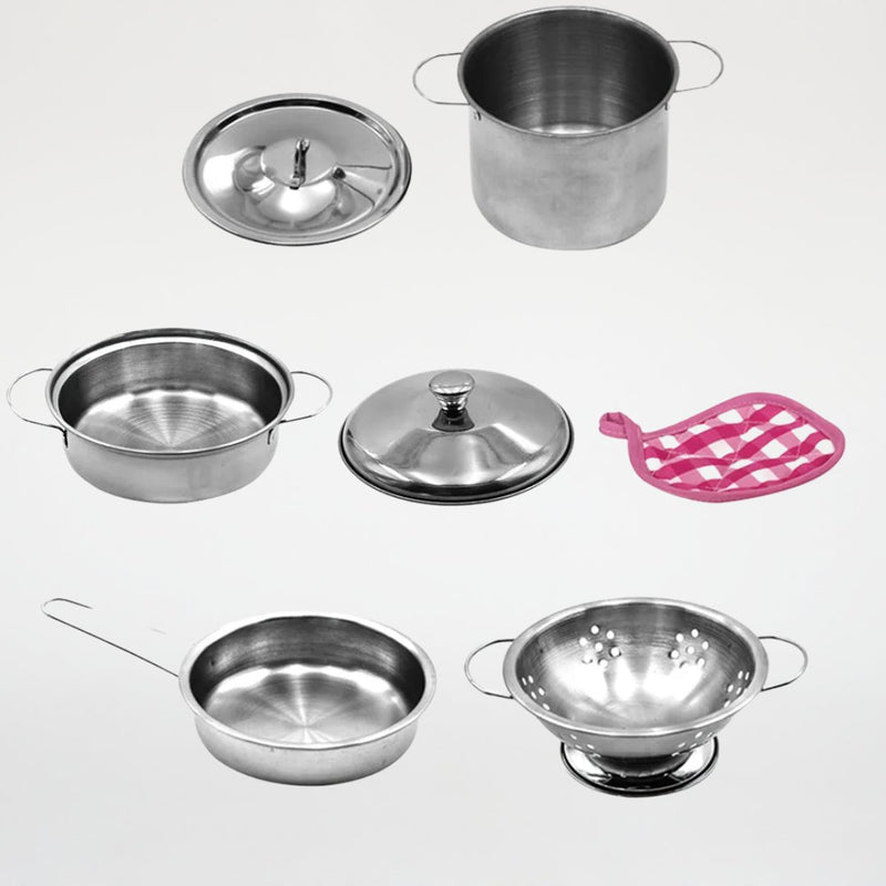 Jogo de Panelinhas Infantil – Brincando de Cozinhar - Outlet do Cazé