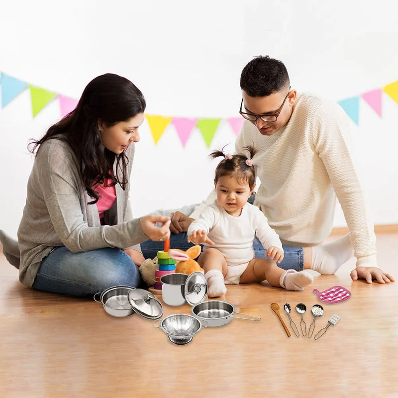 Jogo de Panelinhas Infantil – Brincando de Cozinhar - Outlet do Cazé