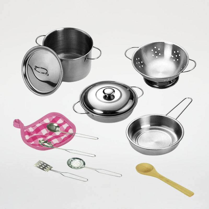 Jogo de Panelinhas Infantil – Brincando de Cozinhar - Outlet do Cazé