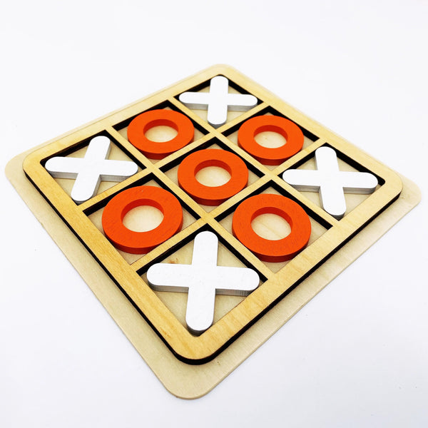 Jogo de Tabuleiro de Jogo da Velha em Madeira Maciça - Outlet do Cazé