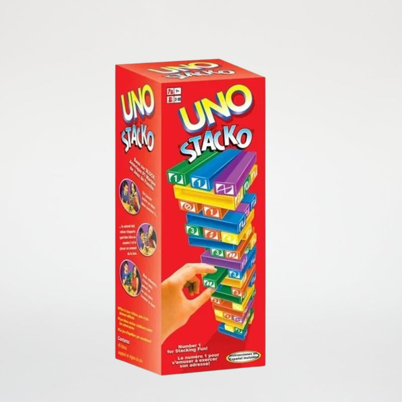 Jogo Stacko Uno – Diversão e Estratégia - Outlet do Cazé