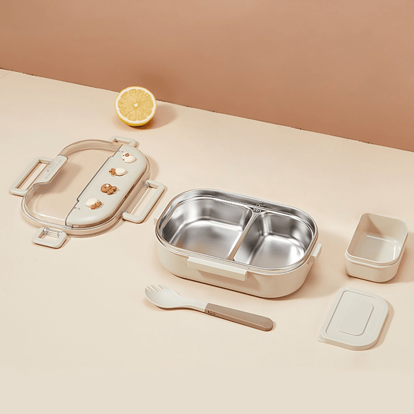 Lancheira Térmica Para Crianças Com Divisória Aço Inoxidável - Outlet do Cazé