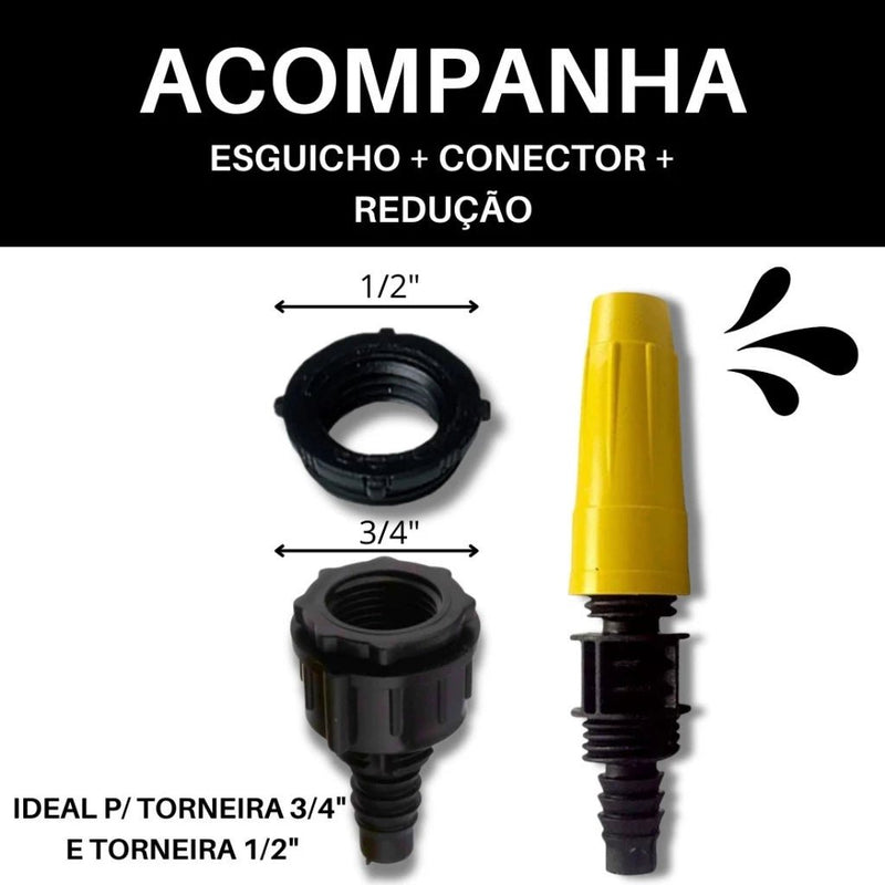 Mangueira de Jardim Anti - Torção e Anti - Dobras - 50 Metros - Outlet do Cazé