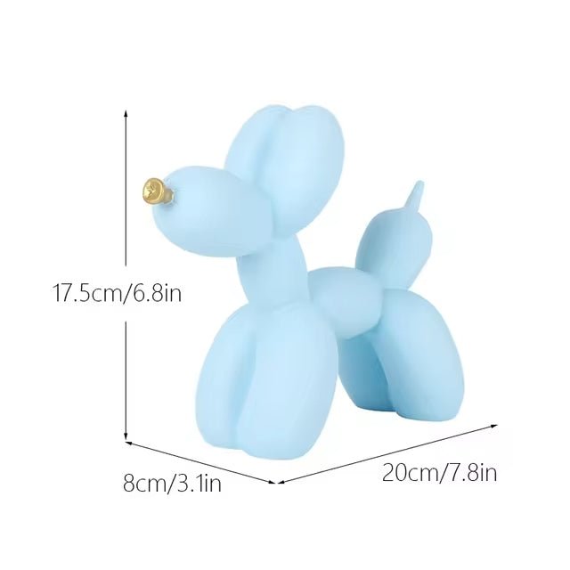Mini Escultura de Balão Cachorro em Resina - Outlet do Cazé