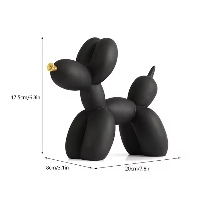 Mini Escultura de Balão Cachorro em Resina - Outlet do Cazé