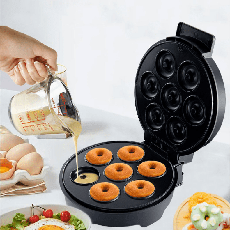 Mini Maquina De Donuts Elétrica - Capacidade Para 7 Mini Rosquinhas - Outlet do Cazé