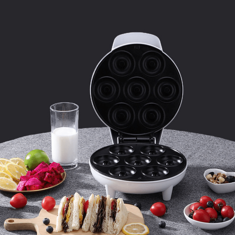 Mini Maquina De Donuts Elétrica - Capacidade Para 7 Mini Rosquinhas - Outlet do Cazé