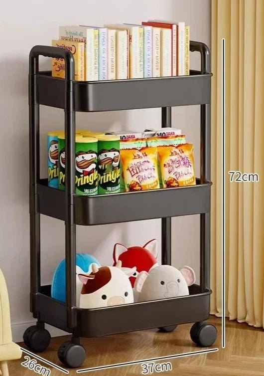 Organizador de Cozinha com Rodas - Carrinho de Armazenamento Multifuncional - Outlet do Cazé