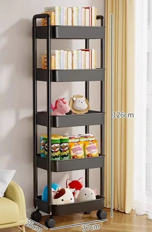 Organizador de Cozinha com Rodas - Carrinho de Armazenamento Multifuncional - Outlet do Cazé