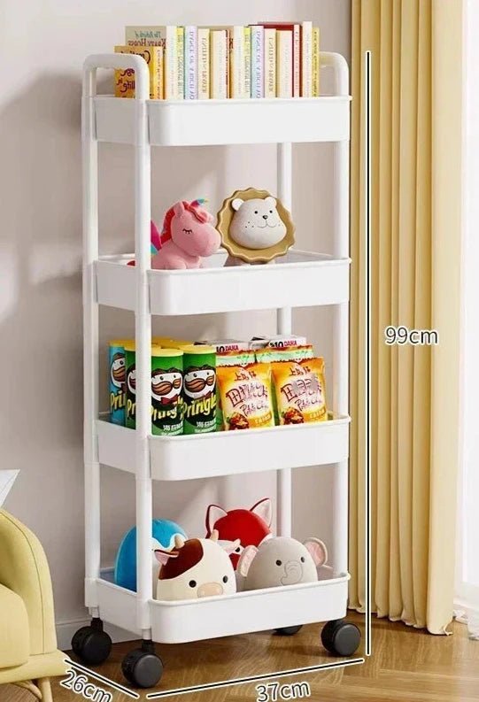 Organizador de Cozinha com Rodas - Carrinho de Armazenamento Multifuncional - Outlet do Cazé