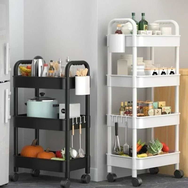 Organizador de Cozinha com Rodas - Carrinho de Armazenamento Multifuncional - Outlet do Cazé