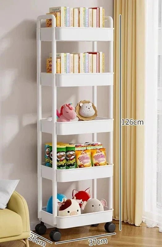 Organizador de Cozinha com Rodas - Carrinho de Armazenamento Multifuncional - Outlet do Cazé